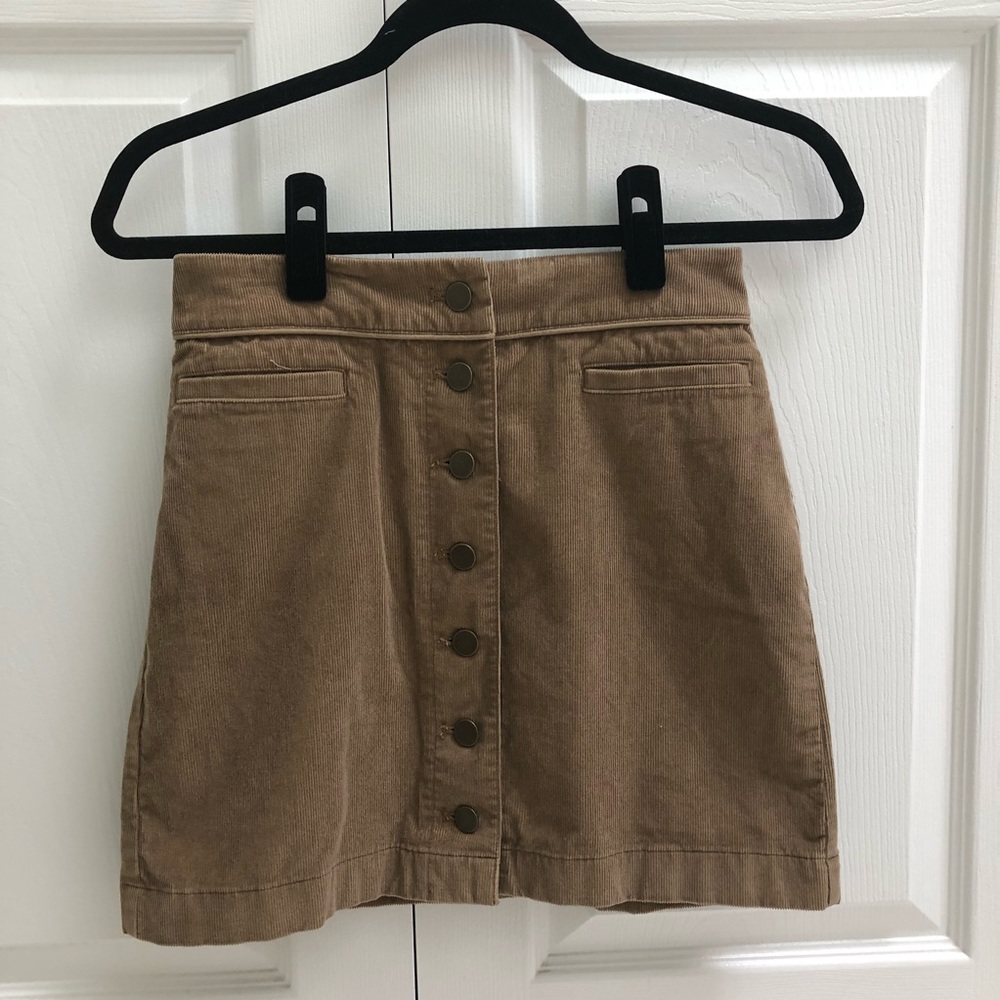 Aritzia corduroy mini skirt